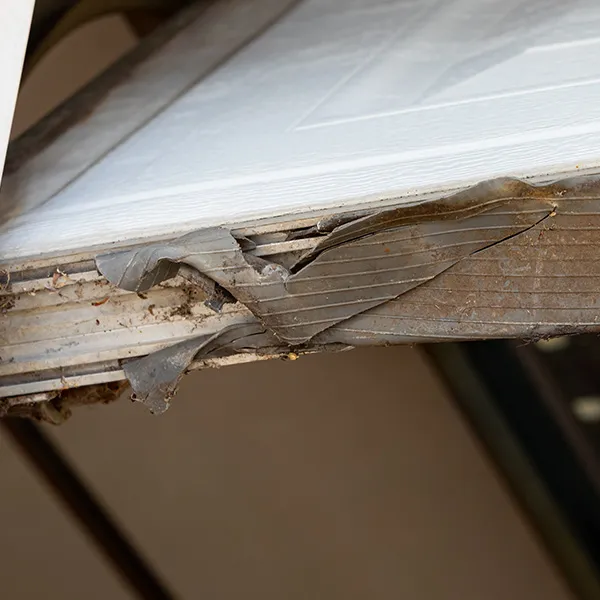 Cracked garage door bottom weather seal
